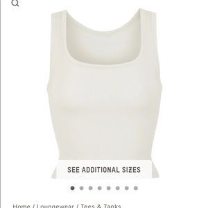 Skims Cotton Rib Tank Small Bone
